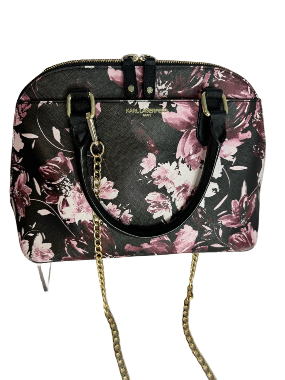 #276 Karl Lagerfeld Paris Kendall Floral Satchel